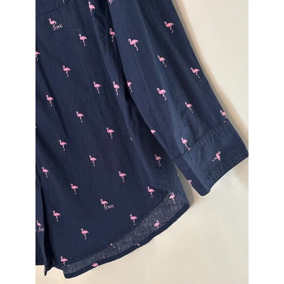 PINK Victoria Secret Flamingo Classic Oversized Shirt XS-Small NEW a46 - Picture 9 of 11